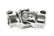Chrome 3/4" Double D to 5/8" 36 Spline Steering U-Joint Column Rod / Shaft DD