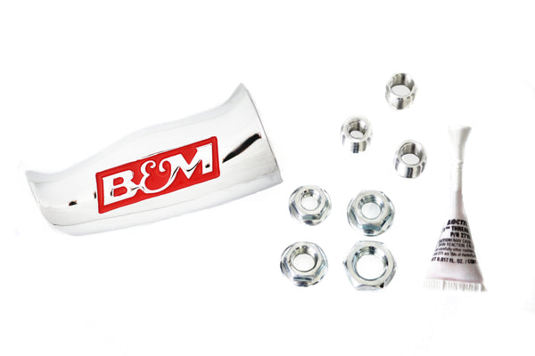 B&M Chrome Aluminum T Handle Transmission Shifter Knob