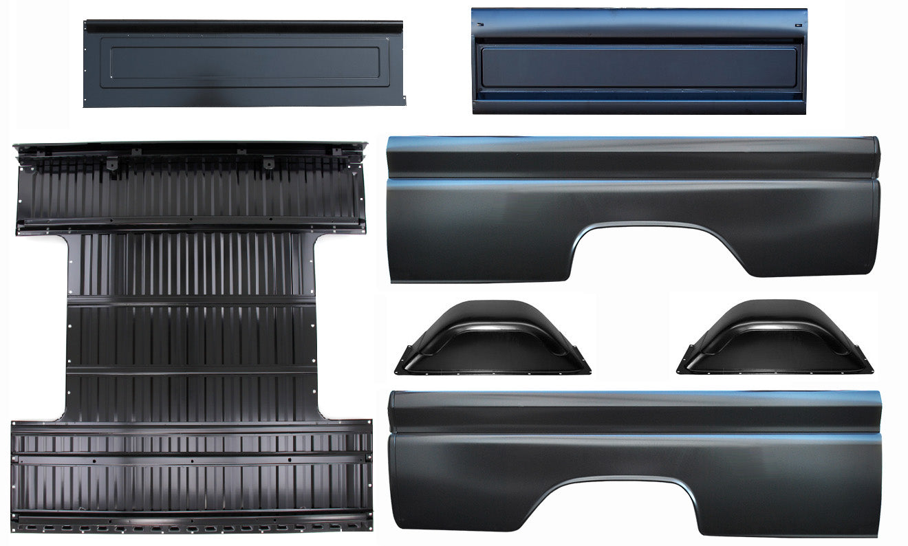 60-66 Chevy/GMC C10 Truck 8' Long bed Fleetside Steel Bed Kit (Lettered Tailgate)