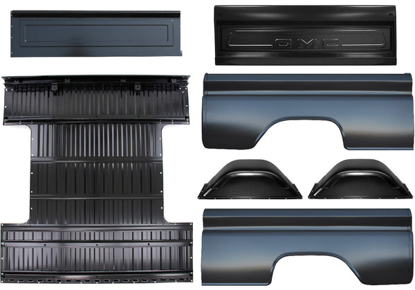 60-66 Chevy/GMC C10 Truck 6' Short Bed Fleetside Steel Bed Kit (Lettered Tailgate)