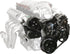 Vintage Air Chevy LS7 Front Runner Serpentine Pulley Drive System Black & Powering Steering