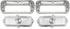 62-66 Chevy Truck Front LH & RH Turn Signal Parking Light Bezels & Clear Lenses