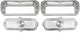 62-66 Chevy Truck Front LH & RH Turn Signal Parking Light Bezels & Clear Lenses