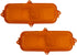 60-66 Chevy Truck Front LH & RH Amber Turn Signal Parking Light Lenses