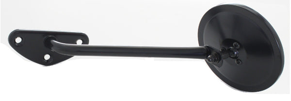 67-72 Chevy Truck Driver & Passenger Side View Black Round Door Mirrors & Arms