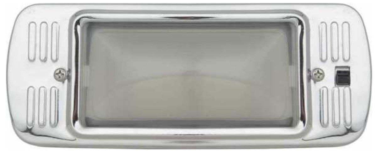 47-54 Chevy/GMC Chrome Interior Dome Lamp Inside Cab Light Lens 6 & 12Volt