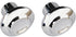 (2) 55-59 Chevy/GMC Truck Chrome Radio Dash Knobs 3/16" Hole