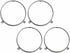 (4) 58-64 Chevy/GMC C/K Truck with Dual Headlights Retaining Ring Set