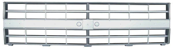 85-87 Chevy C10 Truck Plastic Grille with Stainless Molding & Dual Headlight Bezels