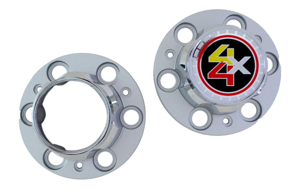 77-87 Chevy/GMC K10 4wd Truck Chrome Rally Wheel Center Hub Caps 6-Lug Bolt On