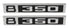 69-72 Chevy/GMC C10 Truck LH & RH V8 350 Fender Emblems Pair w/Fasteners 67