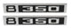 69-72 Chevy/GMC C10 Truck LH & RH V8 350 Fender Emblems Pair w/Fasteners 67