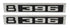 69-72 Chevy/GMC C10 Truck LH & RH V8 396 Fender Emblems Pair w/Fasteners 67