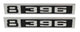 69-72 Chevy/GMC C10 Truck LH & RH V8 396 Fender Emblems Pair w/Fasteners 67