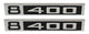 69-72 Chevy/GMC C10 Truck LH & RH V8 400 Fender Emblems Pair w/Fasteners 67