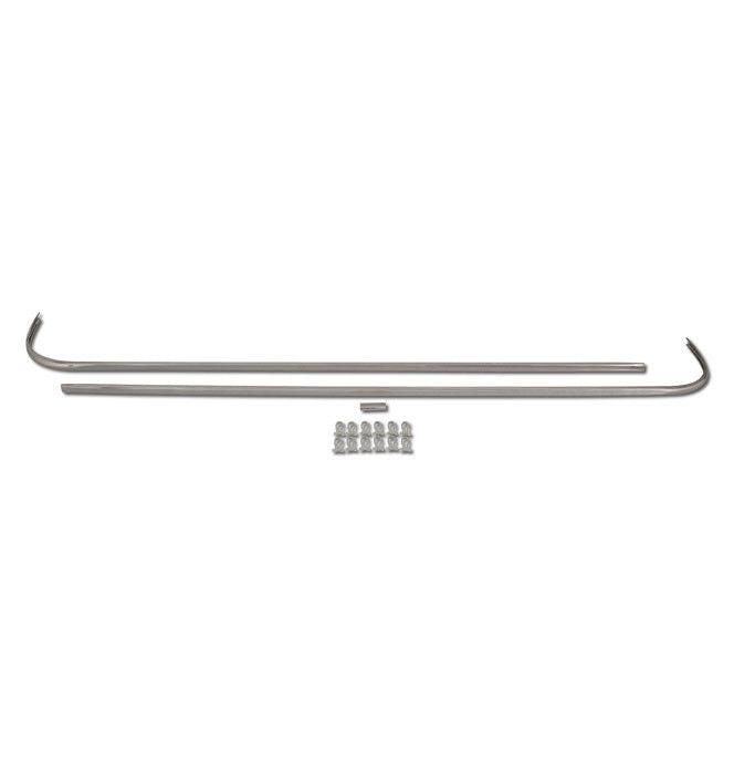 67-72 Chevy C10 Truck Rear Cab Paint Divider Trim Molding with Clips (Kit)