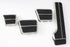 67-70 Chevy C10 Truck Deluxe Gas Brake Clutch & Emergency Pedal Pads w/ Trim Kit