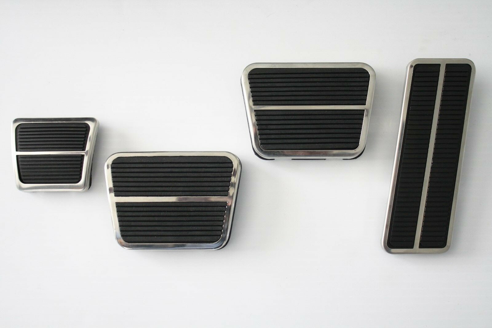 71-72 Chevy C10 Truck Deluxe Gas, Clutch, Brake & Emergency Pedal Pads w/ Trim