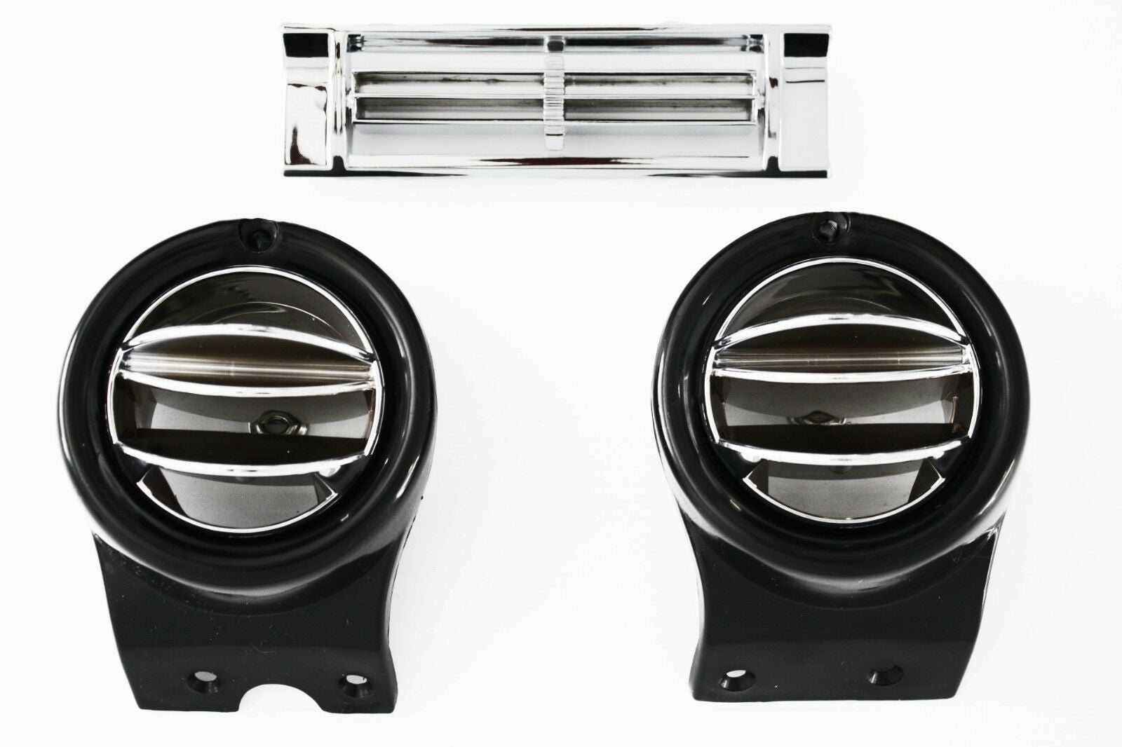 67-72 Chevy/GMC C10 Truck Chrome Round A/C Side & Center Vents Air Conditioning