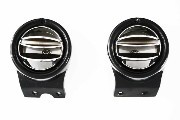 67-72 Chevy/GMC C10 Truck Chrome Round A/C Side & Center Vents Air Conditioning