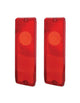 (2) 67-72 Chevy/GMC Truck Fleetside Rear Red Tail Light Lenses Pair