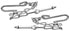 54-87 Chevy Truck Polished S.S. StepsideTailgate Chains Stainless