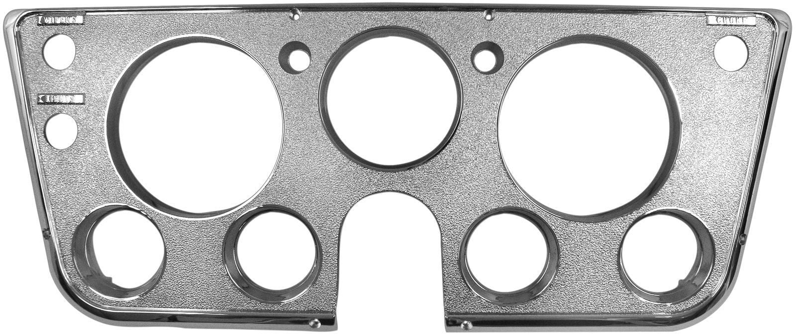 67-68 Chevy/GMC C10 Truck Chrome Dash Bezel w/ Lower Gauges
