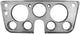 67-68 Chevy/GMC C10 Truck Chrome Dash Bezel w/ Lower Gauges