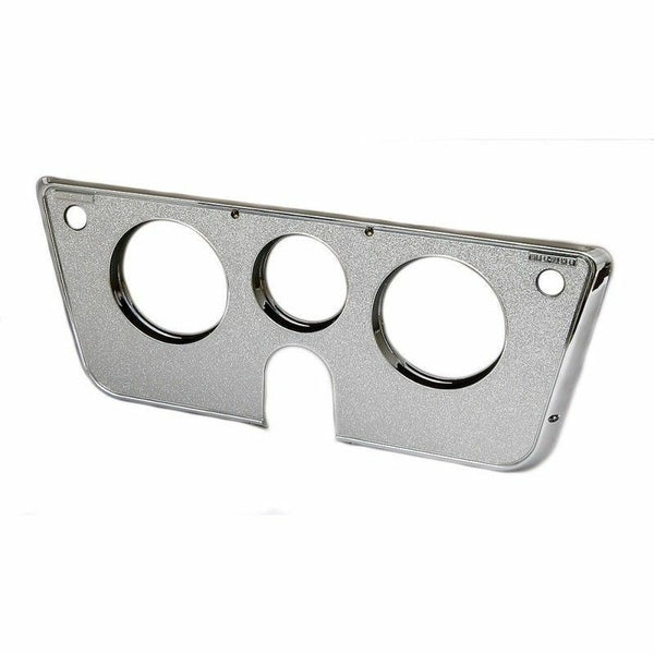 69-72 Chevy/GMC C10 Truck Chrome Dash Bezel 3-Hole Design without Lower Gauges