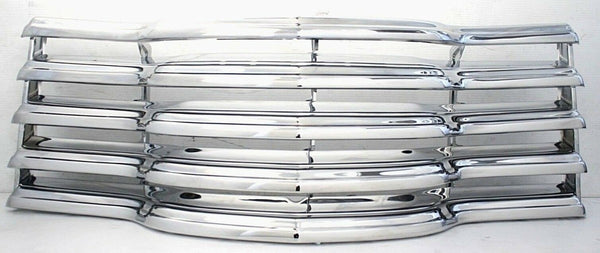 47-53 Chevy Pickup Truck Full Chrome Grille Assembly w/Chrome Brackets