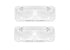 71-72 Chevy C10 Truck Clear Front LH & RH Bumper Turn Signal Lights Park Lamps