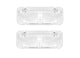 71-72 Chevy C10 Truck Clear Front LH & RH Bumper Turn Signal Lights Park Lamps