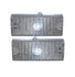 69-70 Chevy C10 Truck Clear Front LH & RH Grill Turn Signal Lights Park Lamps
