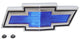 71-72 Chevy C10/K10 Truck Suburban Blue & Chrome Grill Bow-Tie Emblem
