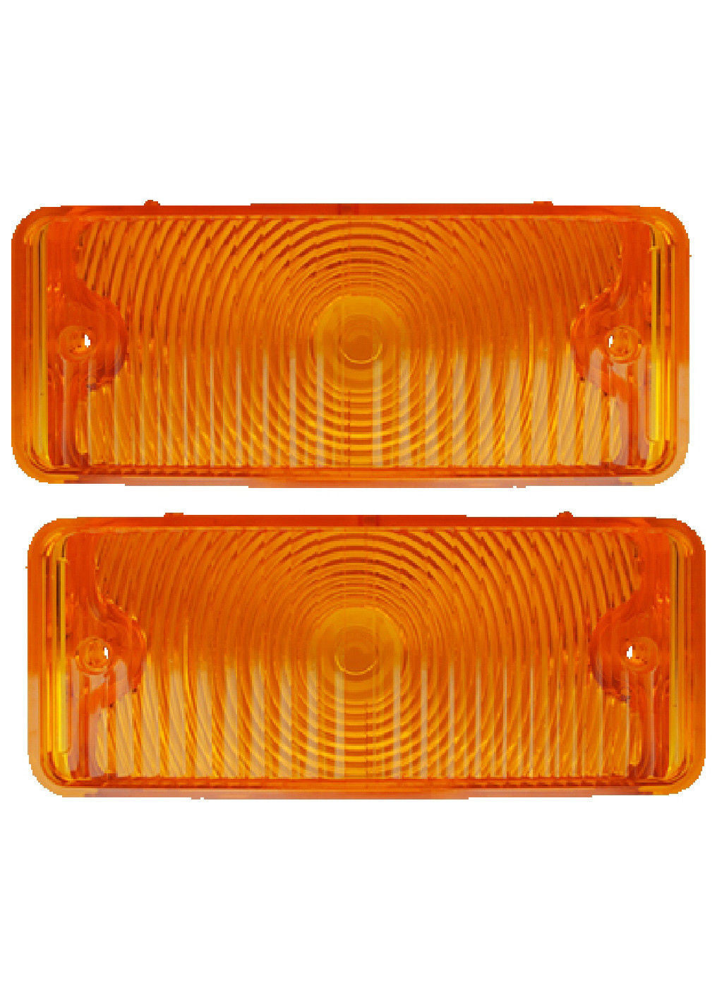 67-68 Chevy C10 Truck Front LH & RH Bumper Turn Signal Lights Parking Lamps