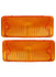 67-68 Chevy C10 Truck Front LH & RH Bumper Turn Signal Lights Parking Lamps