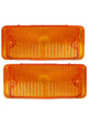 67-68 Chevy C10 Truck Front LH & RH Bumper Turn Signal Lights Parking Lamps
