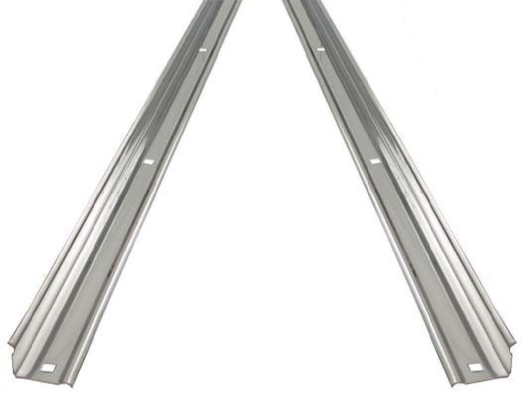 (2) 67-72 Chevy C10 Truck Short Bed Stepside Angle Strip Set Zinc (Pair)