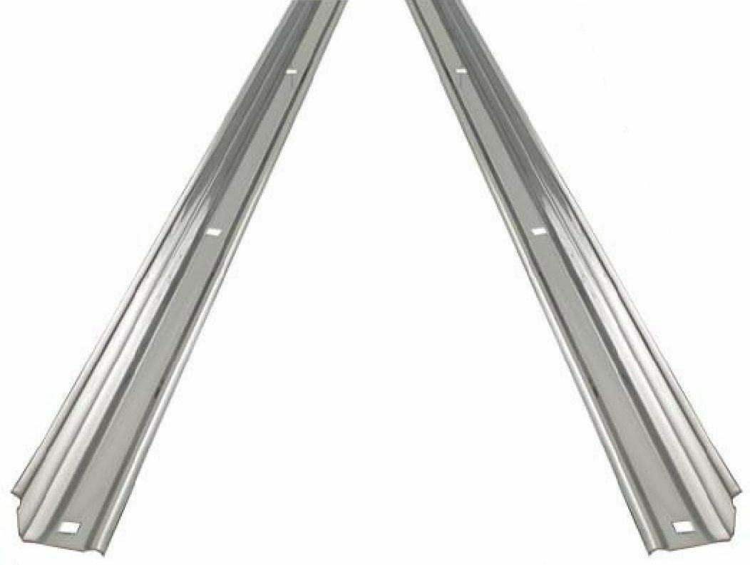 (2) 47-87 Chevy C10 Truck Short Bed Stepside Polished Stainless Angle Strip