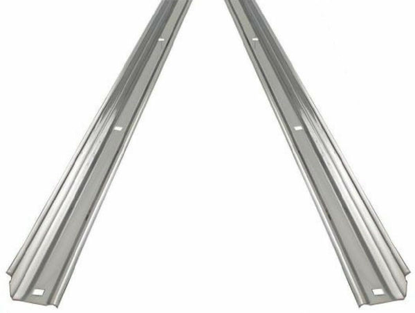 (2) 47-87 Chevy C10 Truck Short Bed Stepside Polished Stainless Angle Strip