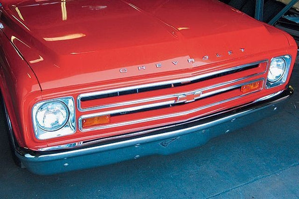 67-68 Chevy C10 Truck Upper & Lower Front Grill Aluminum Trim Molding