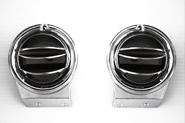 67-72 Chevy/GMC C10 Truck Chrome Round A/C Side Vents Air Conditioning
