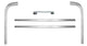 67-68 Chevy C10 Truck 5PC Rear Tailgate & Tail Light Lamp Fleetside Trim Molding