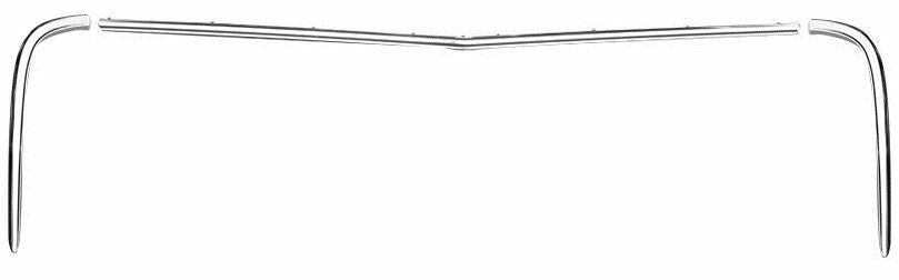 67-68 Chevy/GMC C/K Truck Chrome Aluminum Outer Grill Hood & Eyebrow Molding 3PC