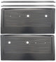 67-72 Chevy/GMC Pickup Truck Black Interior Door Panels with Chrome Trim & Screws