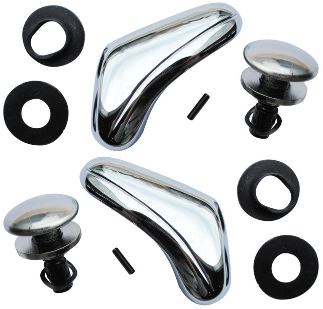 68-72 Chevy Truck LH & RH Door Chrome Vent Window Handles (Pair)