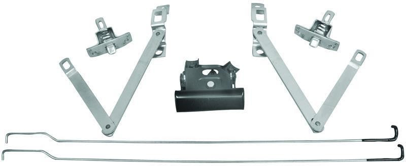 67-72 Chevy C10 K10 Truck Fleetside Tailgate Handle, Latches, Hinges & Rod Kit