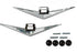55-56 Chevy Truck LH/RH V8 Fender Emblems Pair w/Fasteners 55-59