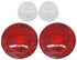 (2) 67-72 Chevy/GMC Truck Stepside Rear Red Tail Light & Reverse Back-Up  Lenses