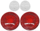 (2) 67-72 Chevy/GMC Truck Stepside Rear Red Tail Light & Reverse Back-Up  Lenses